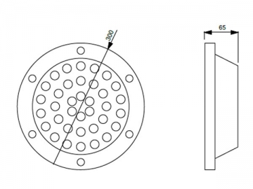 Foco LED empotrable de suelo de alta eficiencia