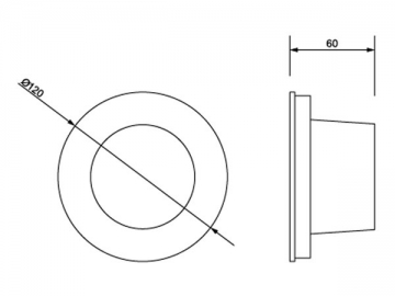 Foco LED empotrable de suelo DIP