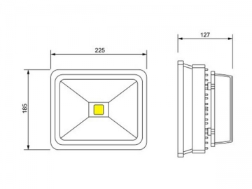 Reflector LED de baja potencia