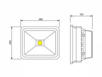 Reflector LED de baja potencia