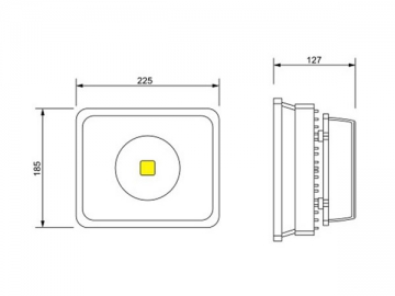 Reflector LED de baja potencia