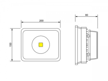 Reflector LED de baja potencia