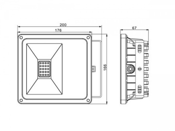 Reflector LED de baja potencia