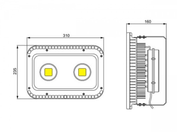 Reflector LED de alta potencia