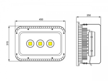 Reflector LED de alta potencia