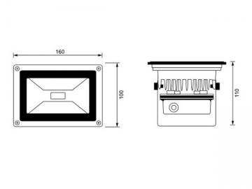 Reflector LED RGB