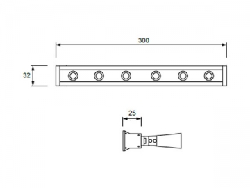 Bañador de pared LED de alta eficiencia