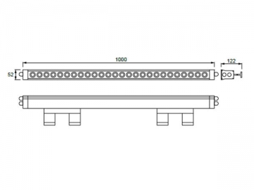 Bañador de pared LED de alta eficiencia