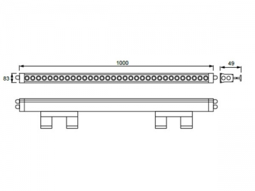 Bañador de pared LED de alta eficiencia