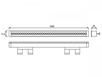 Bañador de pared LED de alta eficiencia