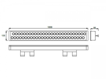 Bañador de pared LED de alta eficiencia