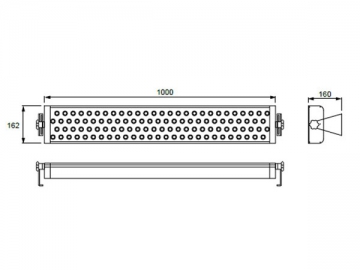 Bañador de pared LED de alta eficiencia