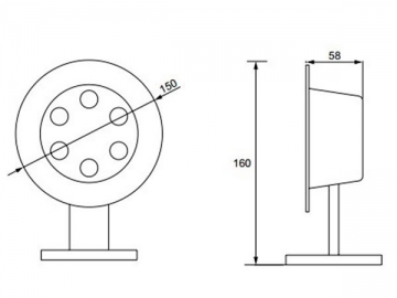 Foco LED sumergible de alta eficiencia