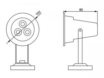 Foco LED sumergible de alta eficiencia