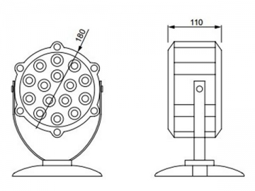 Foco LED sumergible de alta eficiencia