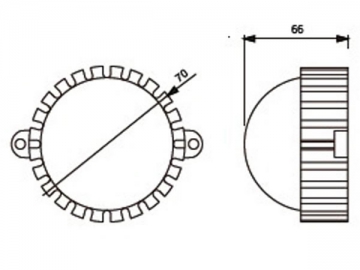 Foco puntual LED DIP