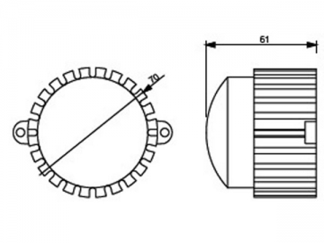 Foco puntual LED DIP