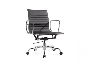 Silla de oficina Eames con tapizado acanalado HG-342B