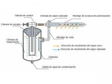 Humidificador de vapor seco