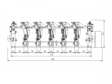 Máquina de impresión en rotograbado