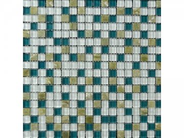 Baldosas mosaico de vidrio para interiores