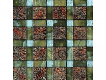 Baldosas mosaico de vidrio para interiores