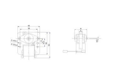 Motor de polos sombreados serie PLD 48