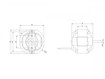 Motor de polos sombreados serie PLD 58