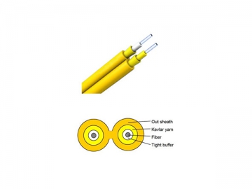 Cable de fibra óptica para interior