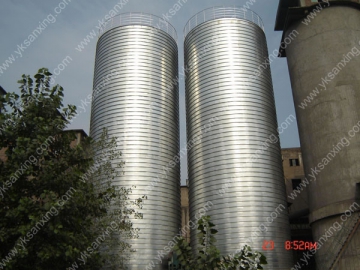 Línea de producción de silos metálicos