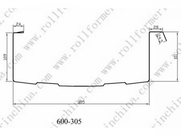 Máquina perfiladora de techos curvos ABM (Q-Span/K-Span) CS-600-305