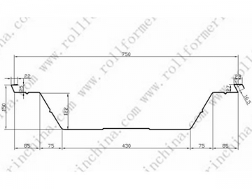 Máquina perfiladora de techos curvos ABM (Q-Span/K-Span) CS-1000-750