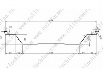 Máquina perfiladora de techos curvos ABM (Q-Span/K-Span) CS-1000-800