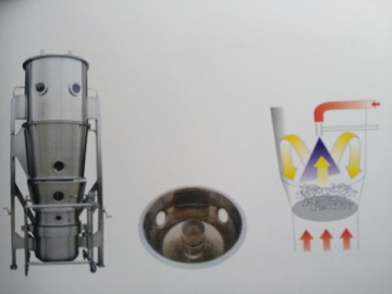 Granulador de lecho fluidizado multifunción / máquina de revestimiento