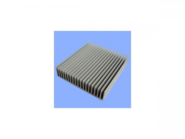 Perfil de aluminio de extrusión para disipadores térmicos