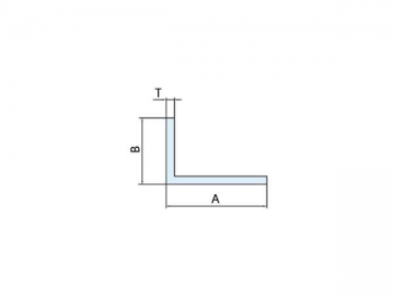Extrusión de perfil L de aluminio