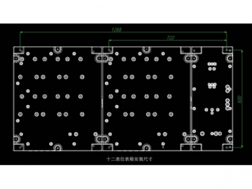 Caja de medidor eléctrico monofásico