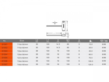 Llave torx en T