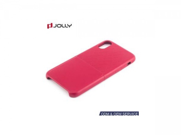 Funda protectora de cuero para iPhone X