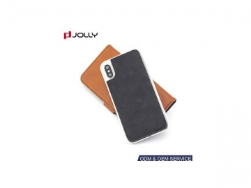 Funda con ranura exterior para iPhone X