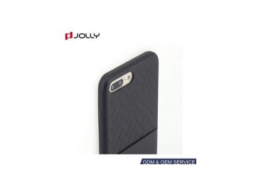 Funda folio de cuero para iPhone 8 Plus