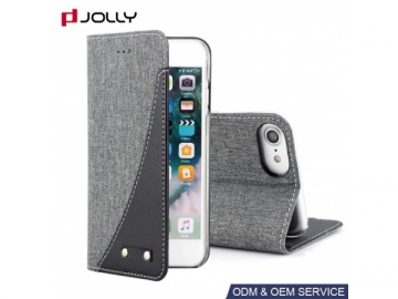 Funda de tela jean resistente al polvo para iPhone 8